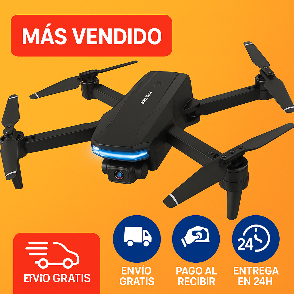 NUEVO DRONE 2025 4K con Cámara HD y Estabilizador - regalo 2 bateria extra - compra y obtenga un descuento.